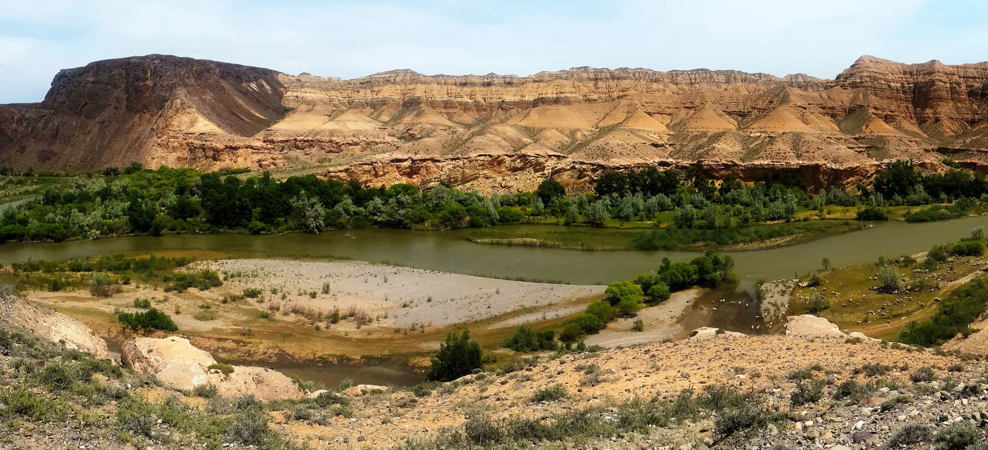 Charyn Canyon landscape in Kazakhstan