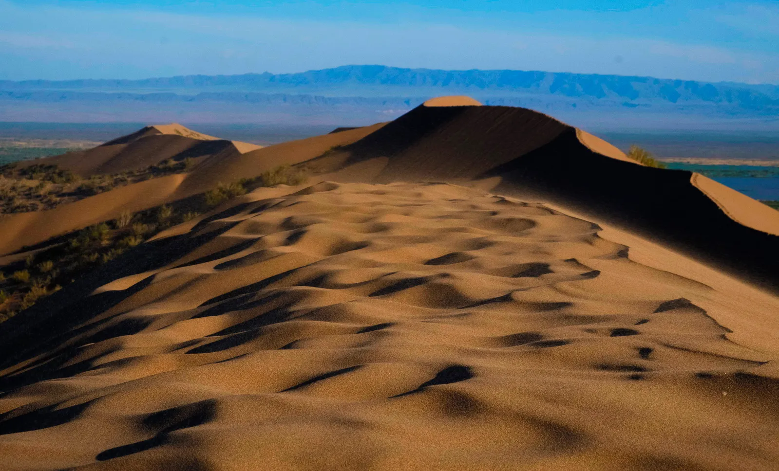 Singing Dunes Barkhan sand hill Altyn-Emel
