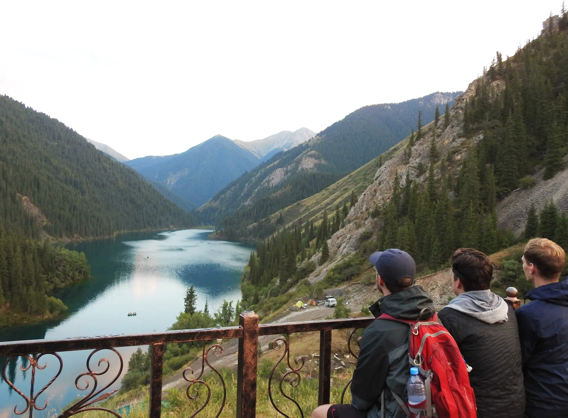 Kolsay Lake mountain scenery in Kazakhstan